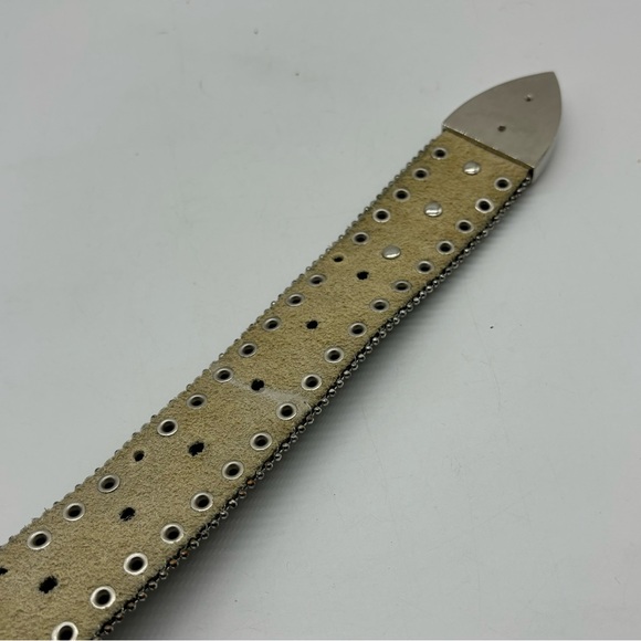 Blazin Roxx Womens M Belt Black Leather Rhinestone Horseshoe Bling Cowgirl - Picture 4 of 8